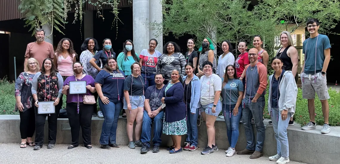 Photograph of ASEMS staff and students